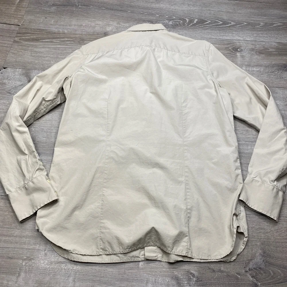 Banana Republic Mill Valley California Safari Shirt Men L Khaki Utility Military